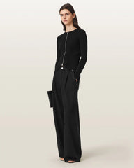 Cruz Dual Zip Ribbed Cardigan