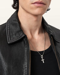 Small Cross Sterling Silver Pendant Charm