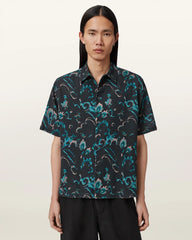 Fortune Short Sleeve Linen Blend Boxy Shirt
