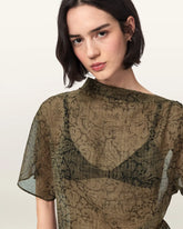 Sali Cropped Mesh Top