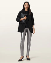 Cora High-Rise Leather Leggings