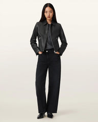 Danbury Leather Biker Jacket