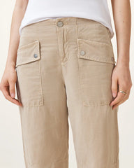 Val High-Rise Cargo Linen Blend Pants