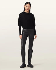 Cora Leather Stretch Leggings