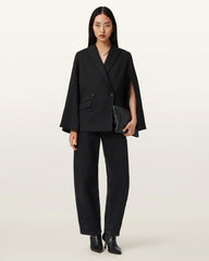 Luna Double Breasted Cape Blazer