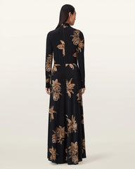 Mina Floral A-Line Maxi Dress