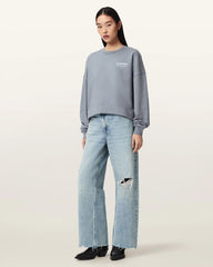 Dreamer Lila Oversized Cotton Sweatshirt