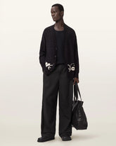 Echo Linen Blend Barrel Leg Pants