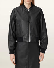 Orten Leather Bomber Jacket