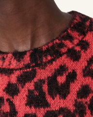 Lex Oversized Leopard Print Sweater