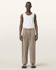Becco Tapered Leg Pleated Pants