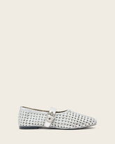 Sabine Woven Leather Flats