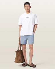 Asher Straight Fit Ramskull Sweat Shorts