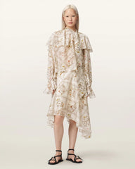 Heba Relaxed Fit Floral Organza Blouse