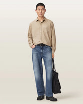 Melrose Long Sleeve Cotton Ramskull Shirt