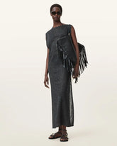 Kaito Jacquard Sleeveless Maxi Dress