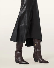 Reina Leather Zip Boots