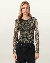 Ellie Mesh Long Sleeve T-Shirt