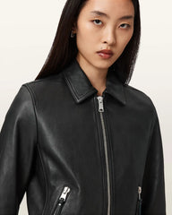 Danbury Leather Biker Jacket