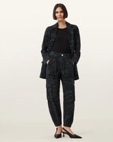 Freda Camouflage Denim Cargo Pants