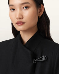 Riley Wrap Around Belted Long Line Coat