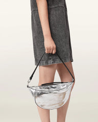 Luna Metallic Leather Shoulder Bag