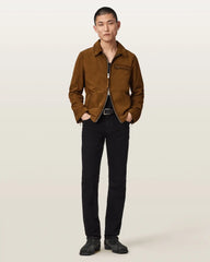 Ashwood Long Sleeve Suede Jacket