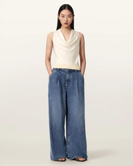 Zoey Sleeveless Cowl Neck Tank Top