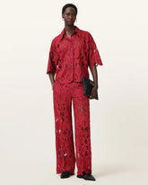 Charli Embroidered Straight Fit Pants