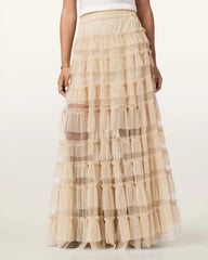Aude Ruffle Maxi Skirt