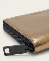 Lena Hex Zip Up Leather Wallet