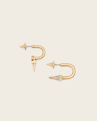 Laio Spike Front Back Earrings