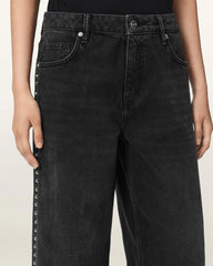 Sway Straight Leg Studded Jeans