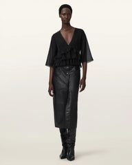 Flo V-Neck Lace Tiered Top