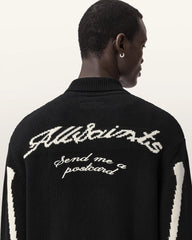 Adrian Zip Up Embroided Knitted Cardigan