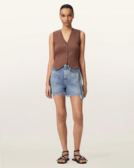 Cruz Ribbed Knitted Waistcoat
