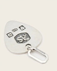 Plectrum Sterling Silver Pendant Charm
