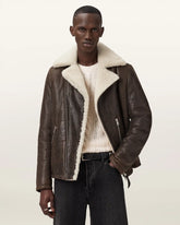 Xylon Shearling Biker Jacket