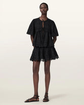 Lillith Embroidered Mini Skirt