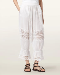 Solene Cropped Lace Pants