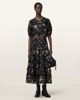 Talia Printed Midi Skirt