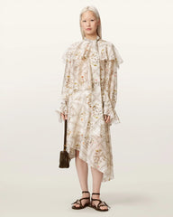 Heba Relaxed Fit Floral Organza Blouse