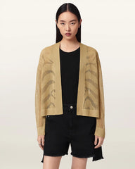 Misha Long Sleeved Cropped Cardigan