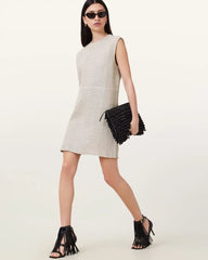 Nessa Woven Leather Mini Dress