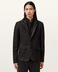 Survey Double Layered Waxed Suede Blazer