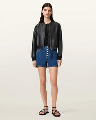 Tay Mid Rise Denim Shorts