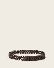 Ila Leather Woven Belt