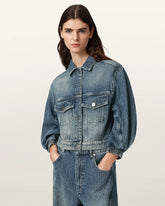 Luca Striped Cropped Jacket