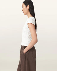 Luna Crinkle Cotton Slim Fit T-Shirt