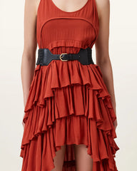 Mathilde Woven Leather Waist Belt